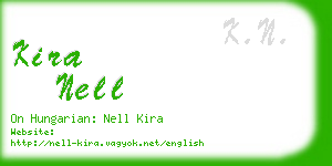 kira nell business card